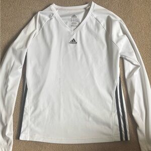 Adidas White Long Sleeve Shirt